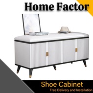 🚚🚚Shoe Cabinet(AL652)Modern Simple and Entryway PU Leather Shoe Bench Cabinet with Doors Shoe Cabinet Shoe Chang