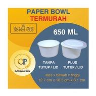 Paper Bowl 650ml 650ml Paper Bowl/ 650ml Thick Paper Bowl/ 650ml Rice Bowl/ 22 Oz Paper Bowl/ Heat R