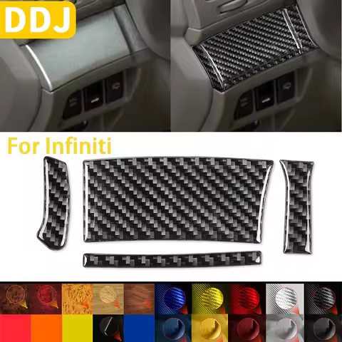 For Infiniti G37 2010-2013 G25 11 12 Q60 14-15 Accessories Carbon Fiber Car Interior Steer Wheel But