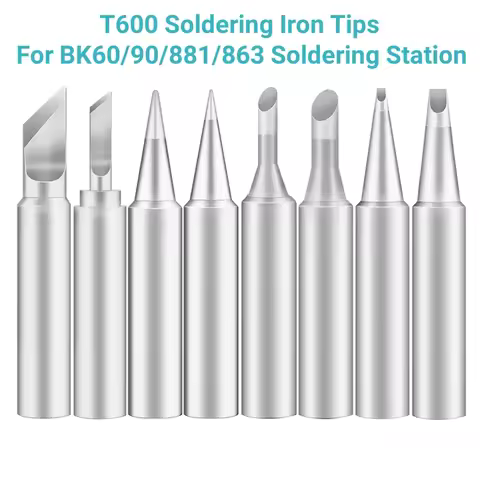 T600 Bakon Soldering Iron Tips For BK60/90/881/863 Soldering Station T600-K/SK/B/2B/LB/I/IS/C/D Repl