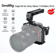 SmallRig 4198 Camera Cage Kit for Sony A7 III A7R III With Side Handle Cold Shoe 1/4"-20 Threaded Mo