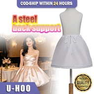Girl Crinoline Underskirt A Line Petticoat for Gown Kids with Hoop Little Girl Petticoat