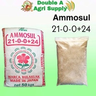 Marca Bulaklak Ammosul / Ammonium Sulfate 21-0-0+24 Fertilizer / 1 Kilo