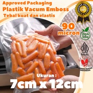 Plastic Vacuum Bag 7x12 Food EMBOSSED SMALL & MEDIUM - Plastic Sealer Bag - Premium Vacuum Seal