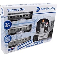 New York MTA New York City 3 Pc. Battery Operated Train Set with Track,39" X 25"