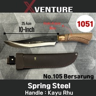 XVenture Spring Steel Knife Parang Besarung No.105 / Camping Knife / Parang / Pisau / Camping / Fish