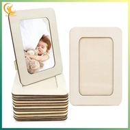 [ygdgentgklh.vn] 12 Pieces DIY Wood Picture Frames Unfinished Solid Wood Photo Picture Frames Standi