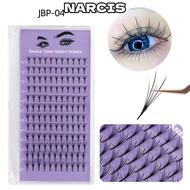 NARCIS 132/240 Clusters Grafted False Eyelashes, Mixed Length Thickness 0.04 Grafting Fake Eyelashes