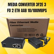 MEDIA CONVERTER 3F2E 3 FO 2 ETH AAB 10/ 100Mbps