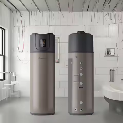 All-in-One 200L Air Source Heat Pump Water Heaters Electric Solar Gas Power ROHS Certified Outdoor H