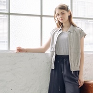[CUMAR] Casual Handsome Cargo Vest Green Gray