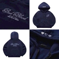 Áo khoác Hoodie zip dây kéo 2 đầu Nam Nữ Thêu chữ B vải Nỉ dày mịnmềmbo dệt