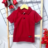 Hugo Pants - Kaos Polo Shirt Anak Laki-Laki Polos Kerah Kancing Umur 1-3 Tahun