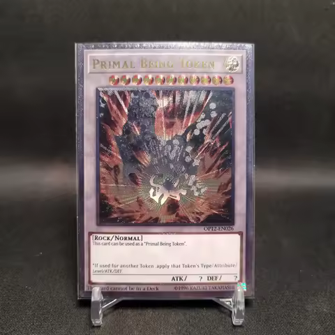 Yu-Gi-Oh Ultimate Rare Card Yu-Gi-Oh Ultimate Rare OP12-EN026/Primal Being Token Children's Gift Col