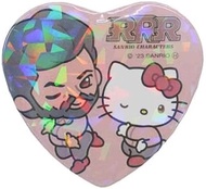 Marimo Craft SRRR-007 RRR x Sanrio Characters Heart Shaped Can Badge Rama x Hello Kitty W 2.2 x H 2.