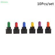 Shines 10PCS T5.5 Led Bulb W1.2WCar Interior Lights Dashboard Heating Indicator Wedge Auto Instrumen