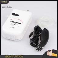 mw AP-2102 Car Compatible Air Pump Double Speed Bubble Stone Outdoor Portable Fishing Air Pump Oxygen Aerator for Angling