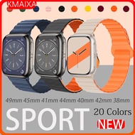 Magnetic Rubber Band Strap for Iwatch Apple Watch Ultra 2 49mm Series 10 9 8 7 41mm 45 46 44mm 40mm 