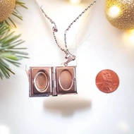 MACTEAM Gothic Flying Bat Book Locket Necklace, Gothic Jewelry, Gothic Necklace, Bats, Vampire Jewel