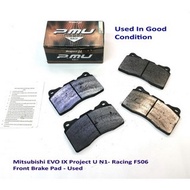 Project u Mitsubishi EVO IX โปCircuit use only. Project U N1- Racing F506 N1 Race Spec Front Brake Pa