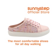 Sunnystep - Elevate lace-up mules - Coco Blush - Most Comfortable Walking Shoes