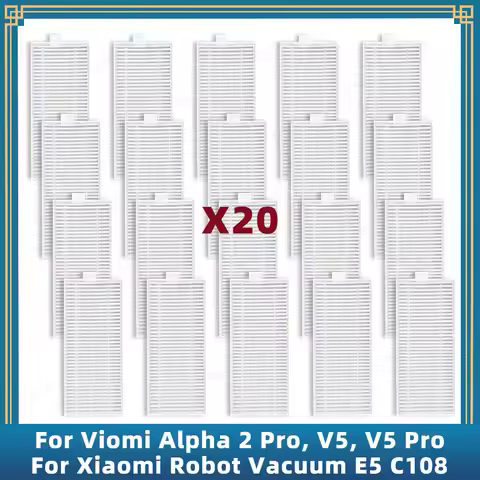 Hepa Filter Compatible For Xiaomi Robot Vacuum E5 C108 / Viomi Alpha 2 Pro / Viomi V5, V5 Pro Replac