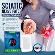 Sciatic Nerve Care Patch 8pcs Relieve waist and leg soreness Long-lasting soothing effect Ease nerve