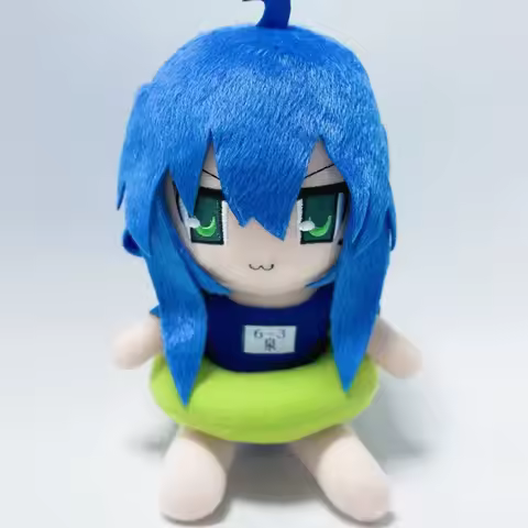 New 20cm Lucky Star Plush Toys Cute Soft Stuffed Anime Izumi Konata Fumo Pillow Dolls For Kid Birthd