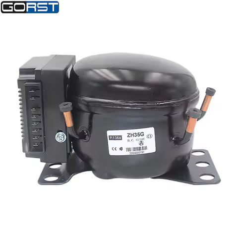 12V 24V DC Car Refrigeration Air Compressor Fridge Freezer Marine Solar QDZH35G R134a