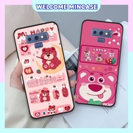 Samsung Note 8 / Note 9 Case With Lotso Strawberry Bear Image, Cute Brown Bear