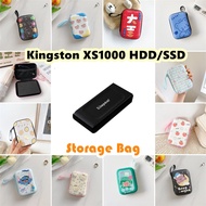 【New product】For Kingston XS1000 9.5x13.5cm HDD/SSD Hard Drive Storage Bag Simple Cartoon Portable E