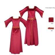 【Top-rated】 Gothel Cosplay Costume Anime Red Dress Mother Cos Jumpsuit Women Belt Full Set Outfits H