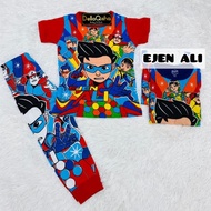 Borong Wholesale 12 pasang (BOLEH PILIH) Pyjamas Full Printed Kids Baby Baju Tidur Budak 100% Cotton