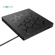External CD/DVD Drive 6 in 1 DVD Drive Player USB 3.0 Type-C with SD/TF &amp; USB3.0 Optical Drives for PC Laptop