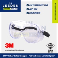 3M 1621AF Safety Goggles, Polycarbonate Lens for Splash