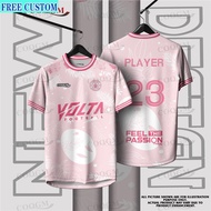 Pink Futsal Football Jersey Custom Name Men's Jersey Thailand Viral Jersey Jersey
