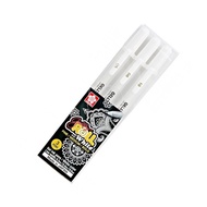 Art Hub - Sakura Koi White Gelly Roll Pen Set of 3 (05, 08, 10, 0.3 mm - 0.5 mm)