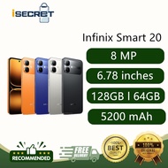 Infinix Smart 20 4G 4+64GB l 4+128GB l I Year Warranty By Infinix Malaysia