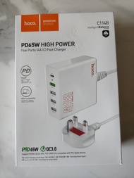 Hoco PD65W 多孔快速充電器  已經開封