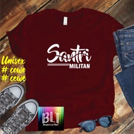COD KAOS NEW SANTRI MILITAN LENGAN PANJANG/ KAOS EKSPRESI//KAOS PROMO/KAOS MURAH/KAOS SANTRI ISLAM/