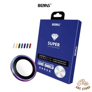 [Japan BEVAS] Sapphire iPhone 12-16 Full Range Burnt Titanium Glass Lens Film Ring
