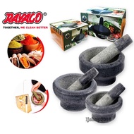 Rayaco F-Series Fine Extra Large Mortar and Pestle / Batu Lesung (17.5cm/19cm/21.5cm) Tumbuk chili N