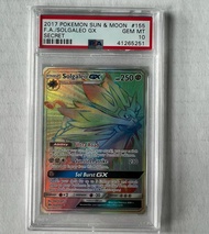 LS Thẻ POKEMON Sun & Moon Full-Art SOLGALEO GX 155/149 Secret Rare PSA 10 GEM MINT 1459 d37 19