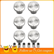 6Pcs Plug Ring Piston Kit 11258637807 for  G32 640I M G12 740LI F36 F36 F33 440I G30 540I F32 440I F