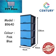 PYT STORE(Century 4 Tier Plastic Drawer / Cabinet / Storage Cabinet B9640 3.0