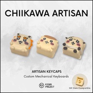 [READY STOCK] Chiikawa Cute Artisan Keycaps for Mechanical Keyboard Keebs Project