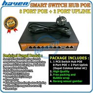 SWITCH POE 8 PORT / POE SWITCH 8+2PORTS 10/100MBPS / SWITCH HUB POE - FLYHIGH STORE