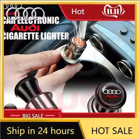 2025 Hot 12V Portable Car Cigarette Lighter Power Plug for Audi Sline A6 Q3 A3 B5 B6 B7 B8 B9 Q7 8P 