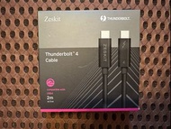Zeskit Thunderbolt 4 Cable 40Gbps 100W Active 2m (‎TB4-NJ200)-Black