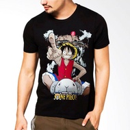 Luffy distro t-shirt / luffy t-shirt / one piece t-shirt / luffy print t-shirt / Japanese anime t-sh